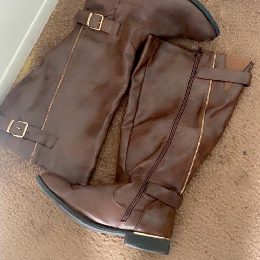 EXTRA WIDE FIT Rue Exposed Back Rider Boot Horse 🐎 - Picture 6 of 11